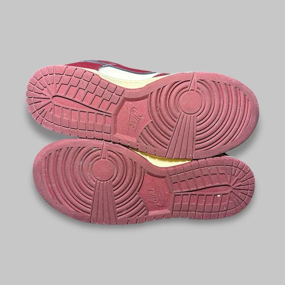 Nike Dunk Low GS “Just Do It” Red and Sail Sneakers - Size 7.5 - Picture 7 of 7